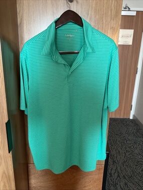 Walter Hagen Essentials - Short Sleeve Polo Shirt - Green - Men’s Size X-Large